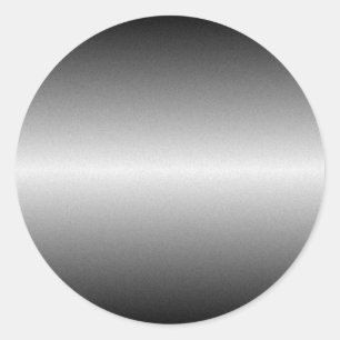 Gebürsteter runder Stahlaufkleber Aufkleber