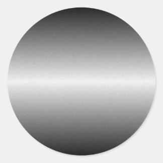 Gebürsteter runder Stahlaufkleber Aufkleber