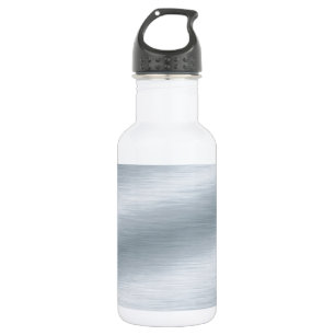 Gebürsteter silberner Hintergrund Trinkflasche