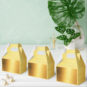 Gebürstetes Gold mit Metalloptik Geschenkschachtel