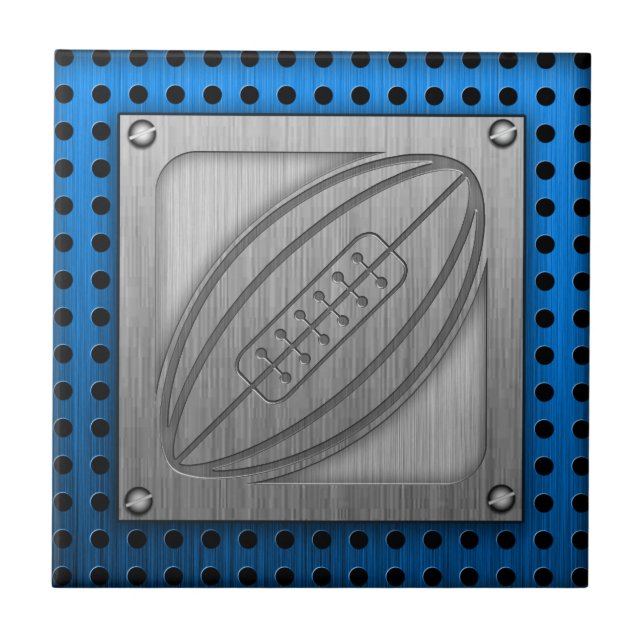 Gebürstetes Metall-Blick Rugby Fliese (Vorderseite)