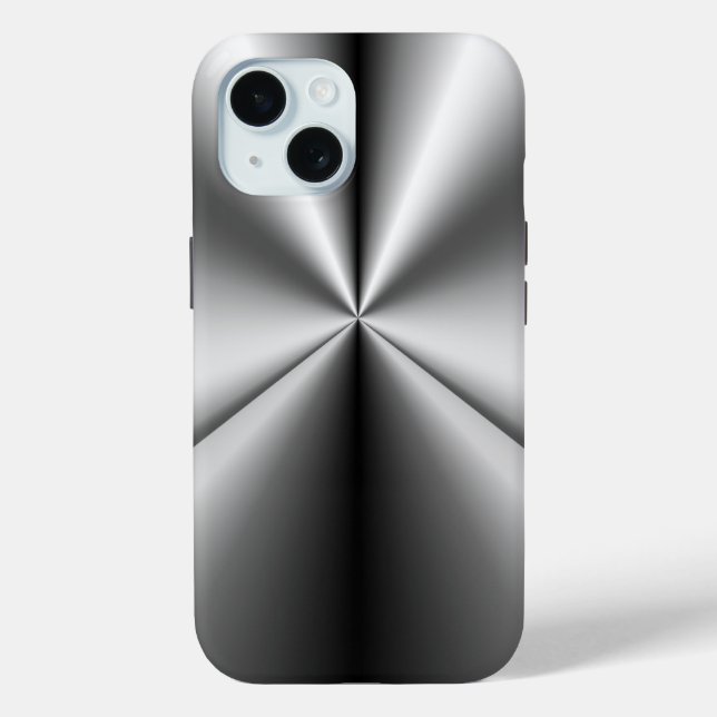 Gebürstetes Metall Tuck and Roll Case-Mate iPhone Hülle (Rückseite)