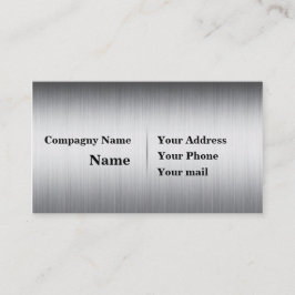 Gebürstetes Metall Visitenkarte