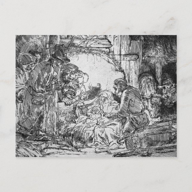 Geburt, 1654 postkarte (Vorderseite)