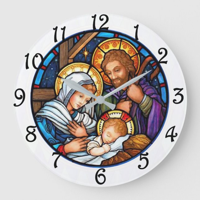 Geburt Christi Große Wanduhr (Vorderseite)