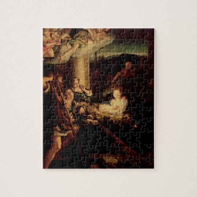 Geburt Christi - heilige Nacht - Correggio - Puzzle (Vertikal)