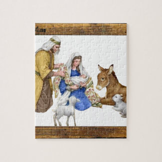 GEBURT CHRISTI JESUSCHRIST HÖLZERNEN SPANTS 18 PUZZLE