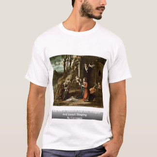 Geburt Christi mit St. Elizabeth und Johannes der T-Shirt