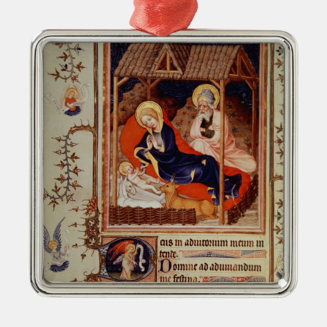 Geburt Christi und Visitation der Schäfer Silbernes Ornament (Vorne)