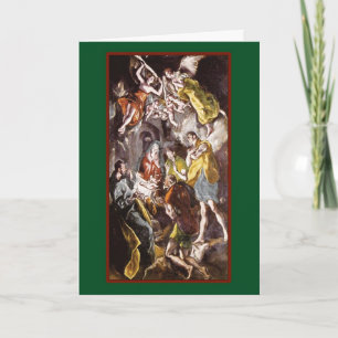 Geburt Christi - Vintage-Fine-Art-Karte Feiertagskarte