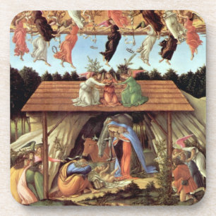 Geburt Christi von Botticelli, Weihnachtskrippe Getränkeuntersetzer