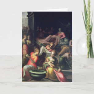 Geburt Christi von Johannes der Täufer Feiertagskarte