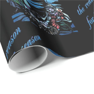 Geburt Christis-Buntglas Geschenkpapier