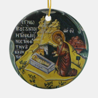 Geburt Christis-Ikonen-Weihnachtsverzierung Keramik Ornament