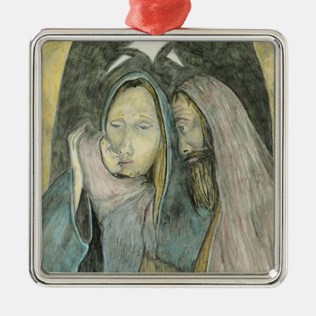 Geburt Christis-religiöses Weihnachten Jesuss Mary Ornament Aus Metall (Vorne)