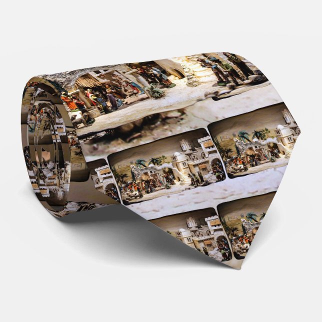 Geburt Christis-Szene gegründet für Weihnachten Krawatte (Gerollt)