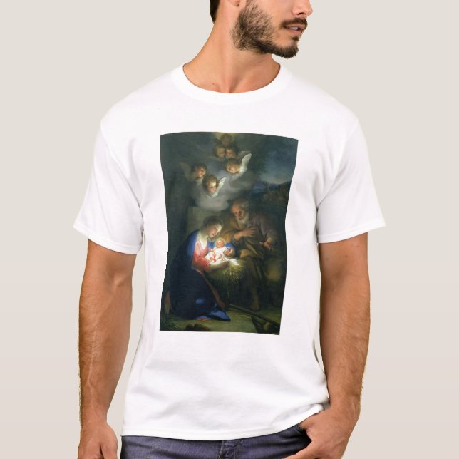 Geburt Christis-Szene T-Shirt (Vorderseite)