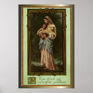 Geburt Christis-Szenen-Geschenke für Weihnachten Poster