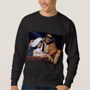Geburt Christis-Szenen-Geschenke für Weihnachten Sweatshirt