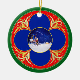 Geburt Christis- u. Don Quichote Fantasie - durch Keramikornament