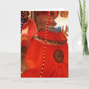 Geburt Christisszene mit Richtung von Ironie Feiertagskarte