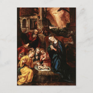 Geburt der Engel und des Jesuskindes - De VOS Postkarte