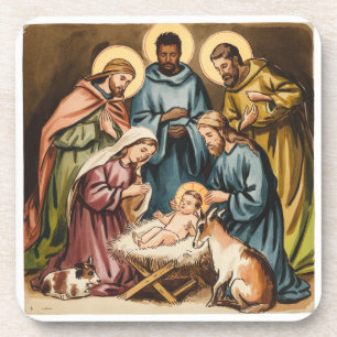 Geburt der Geburt des Jesus Getränkeuntersetzer