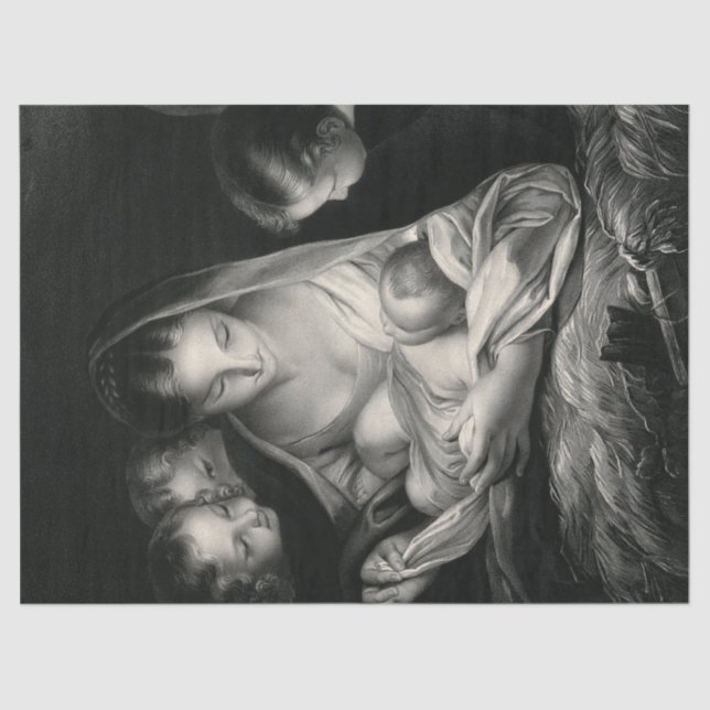 Geburt der Geburt Jesu Christi Engel Jungfrau Mary Seidenpapier (Vorderseite)