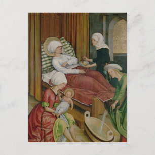 Geburt der Jungfrau, c.1500 Postkarte