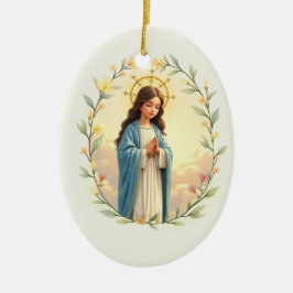 Geburt der seligen Jungfrau Maria Gottes Frieden Keramik Ornament