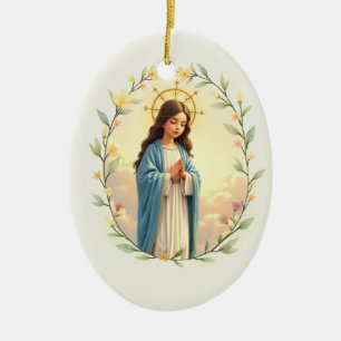 Geburt der seligen Jungfrau Maria Gottes Frieden Keramik Ornament