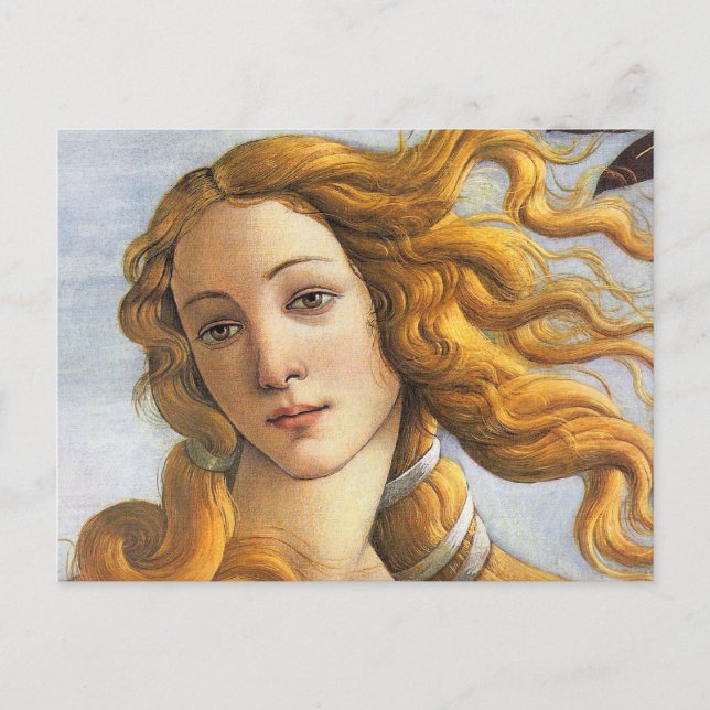 Geburt der Venus Detail, Botticelli Postkarte (Vorderseite)