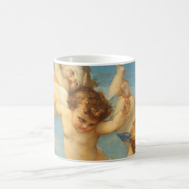 Geburt der Venus, Engel Detail von Alexandre Caban Kaffeetasse (Mittel)