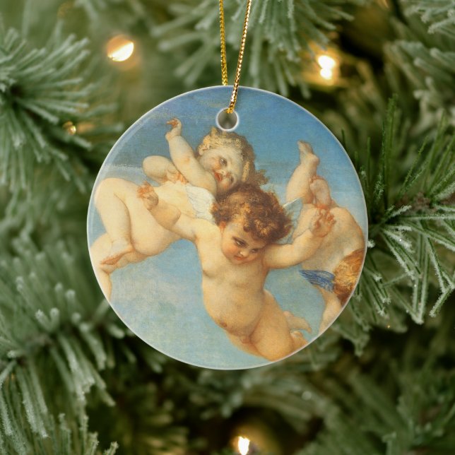 Geburt der Venus, Engel Detail von Alexandre Caban Keramik Ornament (Baum)