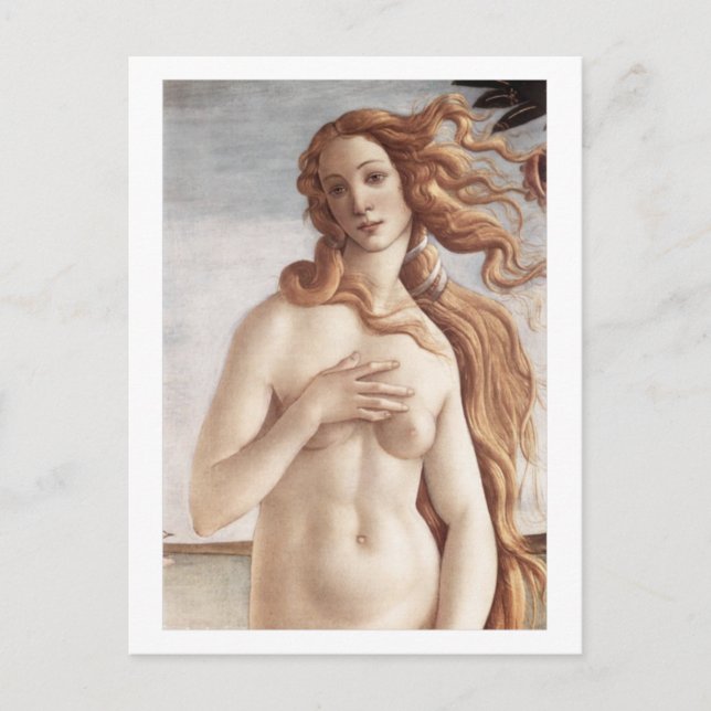 Geburt der Venus im Detail Postkarte (Vorderseite)