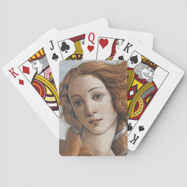 Geburt der Venus, nah von Sandro Botticelli Spielkarten (Rückseite)