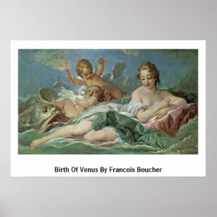 Geburt der Venus von Francois Boucher Poster