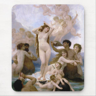 Geburt der Venus von William-Adolphe Bouguereau Mousepad