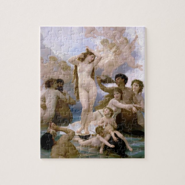 Geburt der Venus von William-Adolphe Bouguereau Puzzle (Vertikal)