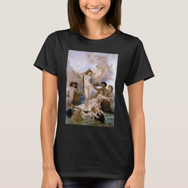 Geburt der Venus von William-Adolphe Bouguereau T-Shirt (Vorderseite)