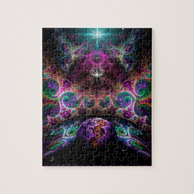 "Geburt der Welten" von Christopher R Peters Puzzle (Vertikal)