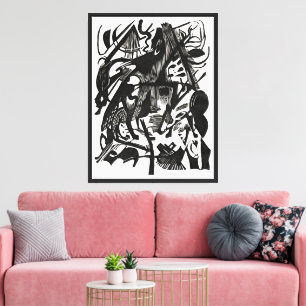 Geburt der Wölfe – B&W Leinwandkunst Leinwanddruck