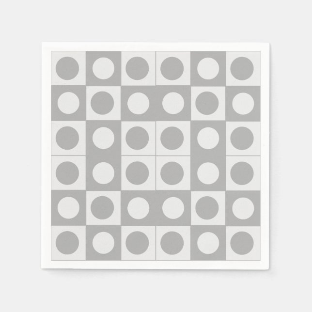 Geburt des Abstrakten geometrischen Musters Mitte  Serviette (Vorderseite)