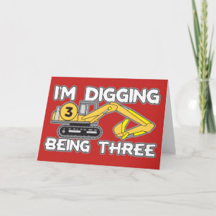 Geburt des Kindes werde ich drei Jahre alt Karte