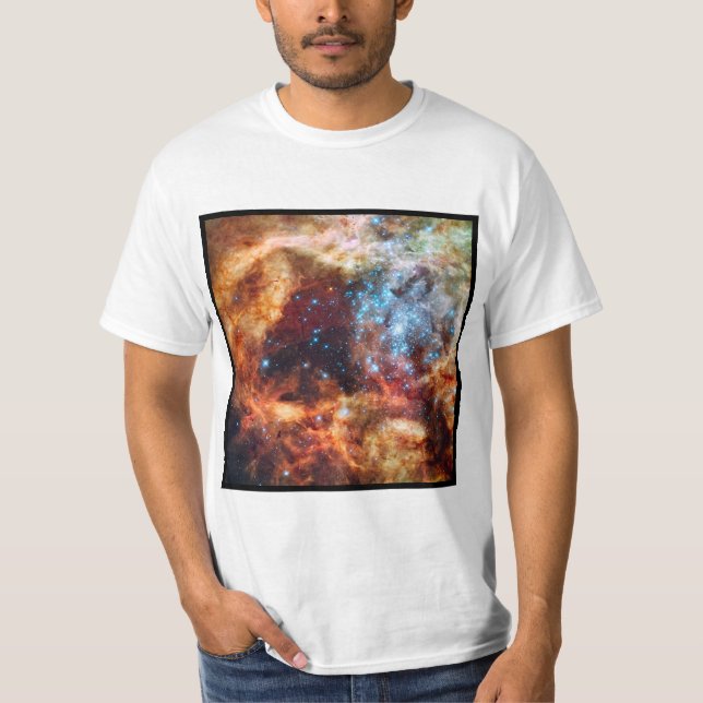 Geburt des Sternennebels Kosmische Kreation Sterne T-Shirt (Vorderseite)