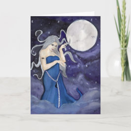 Geburt einer Sterngrüßkarte Karte