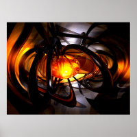Geburt eines sonnigen Abstrakten Posters