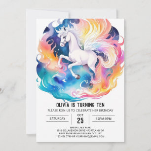 Geburt eines Whimsical Kids's Horse Einladung