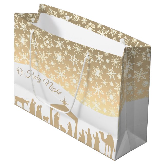 Geburt Große Geschenktüte (Vorderseite Schrägansicht)