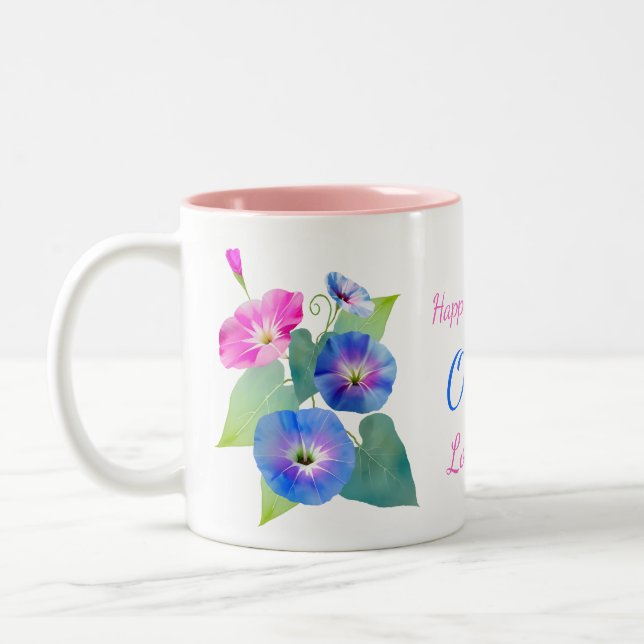 Geburt im September Geschenke Morning Ruhm Zweifarbige Tasse (Links)